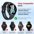 thumbnail image 2 of For Samsung Galaxy Watch 5 & Watch 4 44mm Tempered Glass Protector Screen Case Bling Crystal Diamond Full Hard PC Ultra-Thin Scratch Resistant Protective Cover, Black, 2 of 8