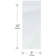 thumbnail image 2 of Plymor 5" x 12" (Pack of 200), 2 Mil Zipper Reclosable Plastic Bags, 2 of 4