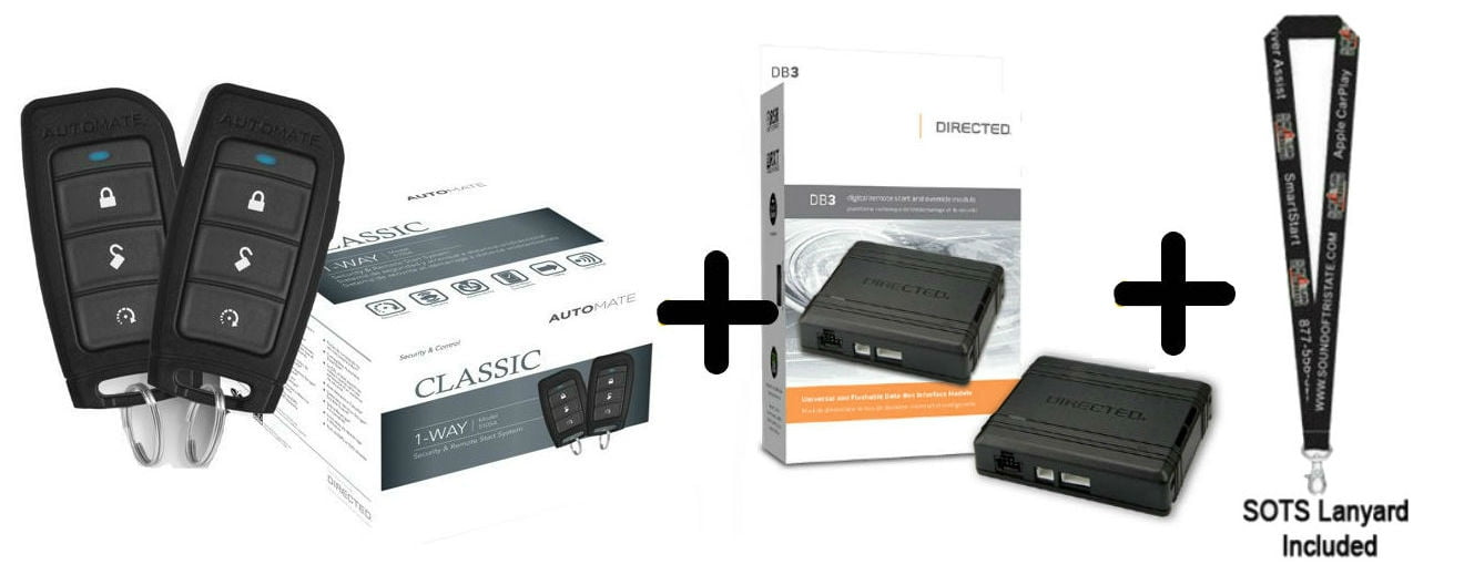 Automate 5105A 1 Way Alarm & Remote Start System with DB3 Bypass Module