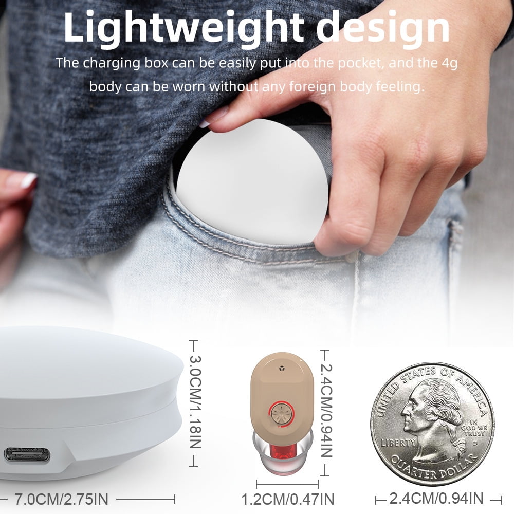SUWU Hearing Aids, Autiphon Rechargeable Digital Hearing Aids Case for Seniors Adults with Noise Cancelling, Patented Design for Easy Operation, 1 Week Backup Power, U0 Series, Pair, 2025 Version