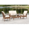 Safavieh Myers Outdoor Contemporary Wicker 4 Piece Set with Cushion