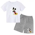 thumbnail image 3 of Camiseta y pantalones cortos con estampado de Mickey Mouse de verano para niños y adolescentes, traje de 2 piezas, ropa deportiva informal para niños y niñas, conjunto de moda Sunshine, 3 of 5