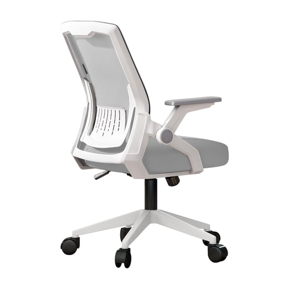 Silla de Oficina Ergonómica para Adultos con Soporte Lumbar y Brazos Abatibles para Hogar y Oficina Gris