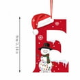 thumbnail image 2 of 2D Acrylic Christmas Tree 26 Letter Pendant Decorative Gift Family Christmas Party Pendants, 2 of 6
