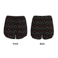 thumbnail image 5 of Vsdgher Red Poker Print Women's Running Double Layer Shorts High Waisted with Pockets Elastic Yoga Workout Athletic Gym Sports, 5 of 8