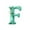 Green-F, variant on RXIRUCGD Pink 2D Acrylic Alphabet Christmas Ornament - 26 Letter Pendants for Backpack Car Decor - Festive Holiday Initial Personalized Decoration Gift
