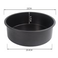 thumbnail image 2 of Zootealy 6/8/10In Rounded Mobilizable Bottom Cake Mould Washable Anti-Rust Non-Stick Carbon Steel Cheese Mould, 2 of 8