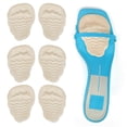 thumbnail image 1 of 3 pares de almohadillas metatarsianas para mujer, almohadillas cómodas de tacón alto mejoradas que alivian el dolor causado por la neuropatía de Morton (beige), 1 of 5