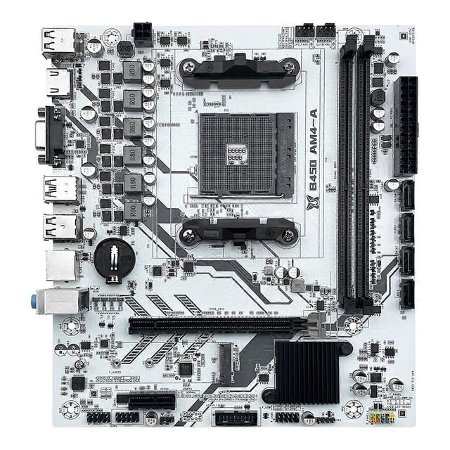 B450 Motherboard for AMD Processor Dual-Channel DDR4 Memory AM4 Mainboard M.2 NVME (Supports Ryzen 5500 5600 5600G CPU)