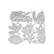 XCSM Metal Die Cuts Cutting Dies Line Seabed Animals Plants Paper Cutting Stencils Templates Cutter Molds Moulds for Greeting Card Making DIY Scrapbooking Embossing Album Present Craft Decorative B6Z2