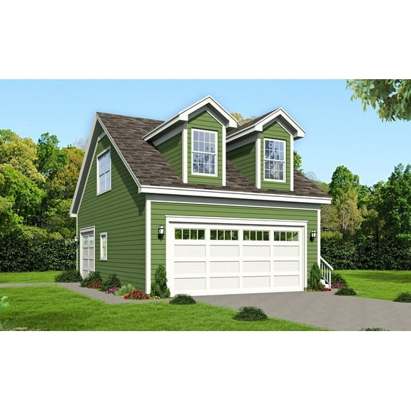 763-7913: Garage Traditional 0 Bed, 0 Bath Luxury Home Plan, 0 Sq Ft: Full Blueprints with License to Build by Home Plan Marketplace - Lesuto