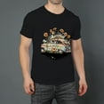 thumbnail image 2 of Graphic Tees Baggy Shirts for MenFlowers (9) Crew Neck Streetwear T Shirts Casual Summer Sports Best Sizes, 2 of 5