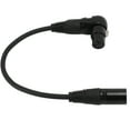 thumbnail image 1 of Right Angle XLR To Straight XLR Cable, XLR Microphone Extension Cable Adapter Practical Connection Stability 3 Pin Wide Compatibility  for Recording Room 0.3meter / 0.98ft,1m, 1 of 8