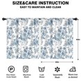 thumbnail image 2 of Blackout Kids Curtains,Pioneer Flower Floral Print Pattern Childrens Insulated Curtains Set Of 2,Bedroom Essentials,Toddler Room Decor 52"x63", 2 of 5