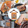 thumbnail image 3 of Fall Orange Pumpkins Kitchen Towels Set of 4, Water Absorbent Dish Towel, Thanksgiving Gnomes Rustic Maple Decorative Hand Towels - Quick Drying Cloth for Cooking Baking, 18x28 Inch, 3 of 8
