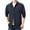 Dark Blue, variant on Bcfgryg Mens Loose Cargo Shirt Outdoor Casual Pure Cotton Youth Shirt Fashion Solid Color Men's Linen Shirts Summer
