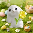 thumbnail image 6 of Luoshdecor Mini Bunny Figurines,Cute Resin Rabbit Miniatures for Cake Toppers, Desk & Car Decorations, 6 of 6