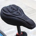 thumbnail image 1 of Funda de cojín para sillín de bicicleta de montaña transpirable, alfombrilla para asiento de bicicleta suave y gruesa para bicicleta de carretera, sillín de bicicleta de polímero de esponja 3D, mar (n, 1 of 5