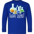 thumbnail image 3 of Inktastic Future Chemist with Beakers, Test Tubes and Formulas Long Sleeve Youth T-Shirt, 3 of 5