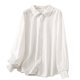 thumbnail image 2 of Heisall Womens Shirt Long Sleeve Vintage Literary Style Double-layer Cotton Casual Blouse Fall Winter Spring 2025 New Arrival Fashion Top, 2 of 8