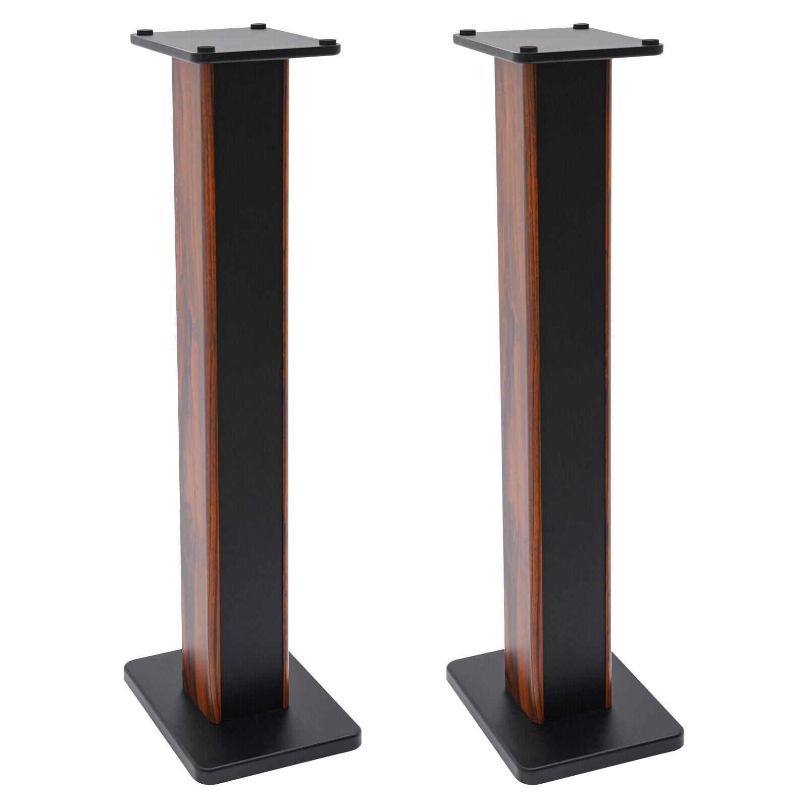 35.43 Inch Wood Bookshelf Speaker Stands Studio Monitor Speaker Stand Audio Support Holder Column Kit