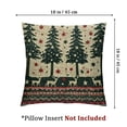 thumbnail image 4 of Nordic Throw Pillow Cushion Case, Pixel Art Inspirations Christmas Ornamental December Reindeers Vintage, Decorative Square Accent Pillow Cover,, Emerald Beige Scarlet, 4 of 7