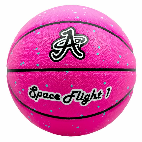 Space Flight 1 Basketball, Women's Size 6  Leather (Planetary Pink)