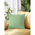 thumbnail image 2 of Waterproof Outdoor Throw Pillows with Inserts 16"x16", Green Soft Decorative Pillowcases for Couch Bedroom, Minimalist Solid Color Modern Abstract Pillow Covers for Sofa Living Room, 2 of 8