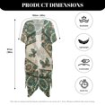thumbnail image 6 of HELLHERO Loose Bathing Suit Cover Up for Beach Polyester Casual Swimsuit Coverup Butterfly Mandala, 6 of 6