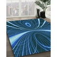 thumbnail image 3 of Ahgly Company Machine Washable Indoor Rectangle Transitional Blue Area Rugs, 5' x 8', 3 of 7