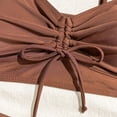 thumbnail image 7 of Duqingm 2 Piece Bathing Suits for Women Women Two Piece Bathing Suits Push Up Bikini Set Halter Swimsuit Vintage Swimwear Coffee,M, 7 of 7