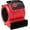 Red, variant on 3-Speed Floor Fan 156W 550CFM Mover with 12-Foot Reach and 3-Position Design