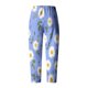 thumbnail image 3 of Pantalones de Mujer Traje Verano Cómodo de Moda Impreso Pantalones Recortados, Pantalones Elásticos Casuales, 3 of 5