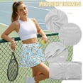 thumbnail image 6 of Xoenoiee Blue Rabbit Bunny Carrot Leaves Print Women Tennis Skirts with Pockets High Waisted Golf Skirts Athletic Skorts Pleated Mini Skirt Workout Sport Pickleball, M, 6 of 6
