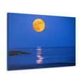 thumbnail image 5 of Super Moon over Seascape Sea Canvas Wall Art for Home Decor Ready-to-Hang, 5 of 18