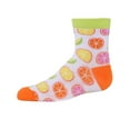 thumbnail image 7 of MeMoi Lemon Squeezy Mid Cut Socks 3-Pack - Girls - Female, 4-6, Assorted, 7 of 7