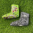 thumbnail image 1 of Golf Blade Putter Cover Putter Cover Golf Putter Head Cover Headcover Shamrock Embroidered Blade Fit All Brands 2pcs, 1 of 6