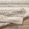 thumbnail image 4 of Surya Neutrals FLS-2301 72x108" Rectangle Wool Area Rug in Cream/Charcoal, 4 of 7