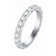 thumbnail image 2 of Anillo Xtellar de plata de ley con circonita cúbica, elegante banda de plata de ley de 4.5 mm, anillos de plata de ley para mujer Color Plateado, 2 of 4