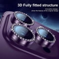 thumbnail image 1 of CNKOO 3D Fully Fitted Structure  3 Pieces Glitter  Camera Lens Protector Cover for iPhone 14 Plus  13 Pro Max  14 Pro - Tempered Glass Screen Protection Film Accessory ZZZ, 1 of 4