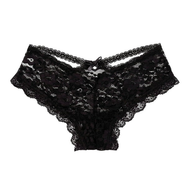 Fvwitlyh Womens Lingeries Crochet Underwear Panty Out Lace Panties Hollow  For Women Lace Up 