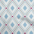 thumbnail image 1 of oneOone Polyester Spandex Baby Blue Fabric Check Craft Projects Decor Fabric Printed By The Yard 56 Inch Wide, 1 of 4
