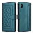 thumbnail image 2 of Compatible with iPhone XS Max Case, Premium Leather iPhone XS Max Wallet Book Case Magnetic Flip RFID Blocking Credit Card Holder Kickstand with Wrist Strap Shock Absorbing Case, Darkgreen, 2 of 11