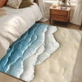thumbnail image 5 of Abstract Beach Waves Washable Area Rugs 2.7'x5', Watercolor Blue Ocean Sand Low Pile Throw Living Room Rug Non-Slip Sturdy Edge Binding Carpet for Indoor Entryway Bedside Kitchen, 5 of 9