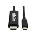 thumbnail image 1 of Tripp Lite USB C to HDMI Adapter Cable USB 3.1 Gen 1 4K M/M USB-C Black 6ft - Video / audio cable - 24 pin USB-C male reversible to HDMI male - 6 ft - black - 4K support, 1 of 5