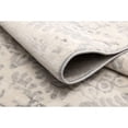 thumbnail image 5 of 2â€™ x 3â€™ Ivory Distressed Ikat Pattern Scatter Rug, 5 of 9