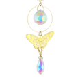 thumbnail image 2 of Crystal Wind Chime Prism Catchers Ornament Home Garden Decor (Mariposa) Likrtyny  Libre de BPA, 2 of 9