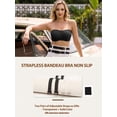 thumbnail image 6 of MINTREUS Womens Strapless Bras Jelly Push Up Bandeau Bra Non Slip Wireless Supportive Padded Bras Seamless Comfortable Tube Bra, 6 of 9