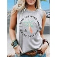 thumbnail image 2 of Summer Beach Tank Tops for Women Light Gray Vest (Color Picture and White Letters) M, 2 of 4