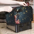 thumbnail image 6 of KLL North American Bald Eagle Print 2 Slice Toaster Dust Covers Kitchen Small Appliance Cover with 2 Pockets,Can hold Jam Spreader Knife & Toaster Tongs (11.4 x 7.9 x 7.5), 6 of 6